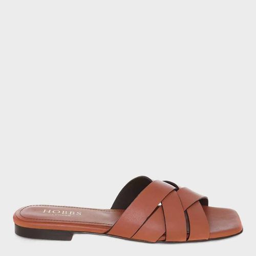 Brown Leather Annie Flat Sandal - Hobbs London - Modalova