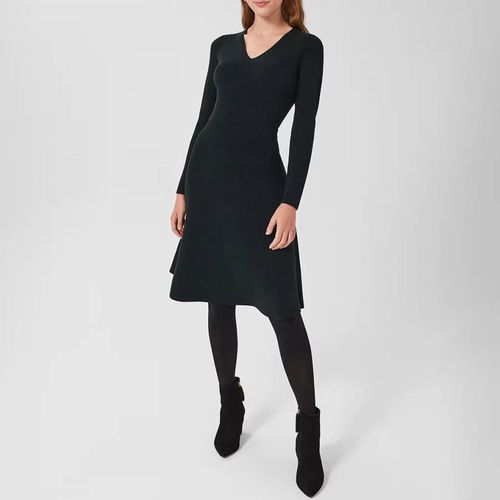 Dark Green Joy Knitted Dress - Hobbs London - Modalova