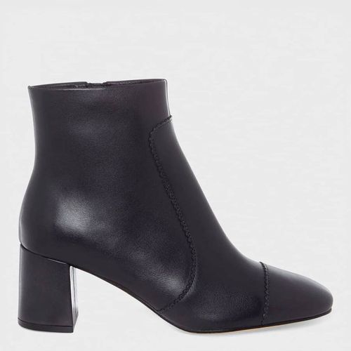 Navy Leather Leila Ankle Boot - Hobbs London - Modalova