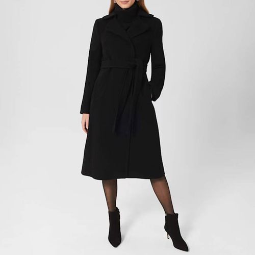 Black Carissa Wrap Coat - Hobbs London - Modalova