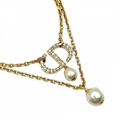 Gold Dior Cd Necklace - Vintage Dior - Modalova