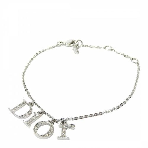 Silver Dior Logo Bracelet - Vintage Dior - Modalova