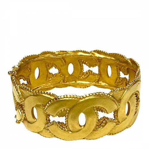 Gold Chanel Coco Mark Bracelet - Vintage Chanel - Modalova