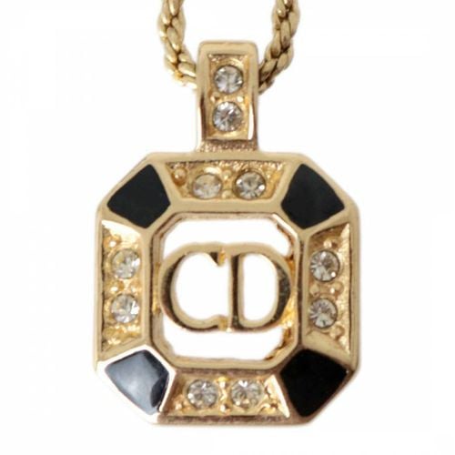 Gold Dior Initial Necklace - Vintage Dior - Modalova