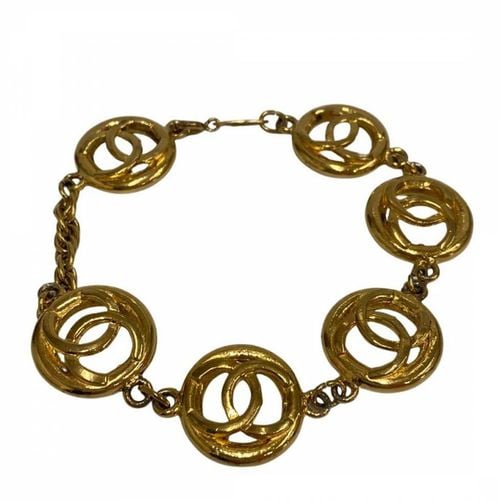 Gold Chanel Coco Mark Bracelet - Vintage Chanel - Modalova