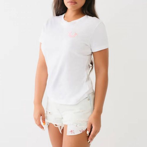 White Embroidered Horseshoe T-Shirt - True Religion - Modalova