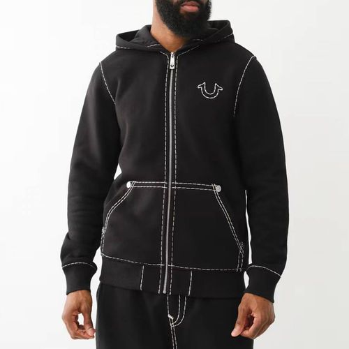 Black Super T Zip Up Hoodie - True Religion - Modalova