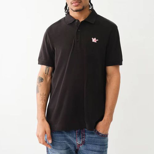 Buddha Patch Logo Cotton Polo Shirt - True Religion - Modalova