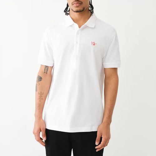 Buddha Patch Logo Cotton Polo Shirt - True Religion - Modalova