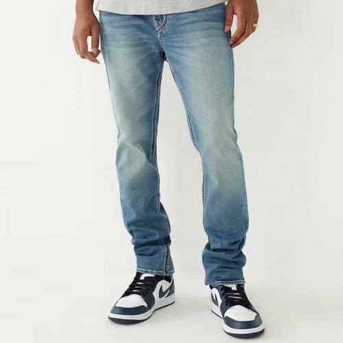 Washed Blue Slim Stretch Jeans - True Religion - Modalova