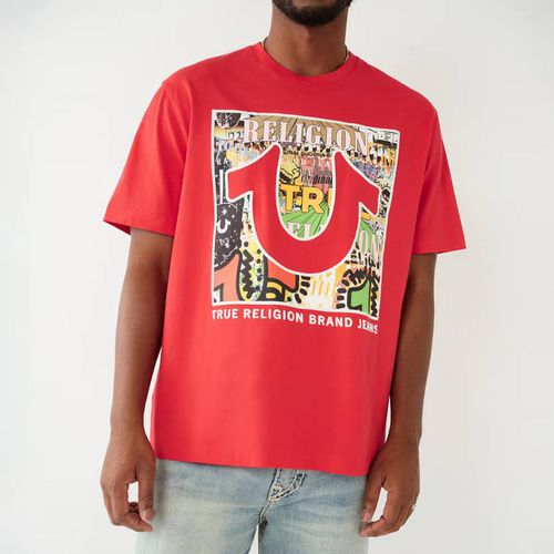 Red Layered Art Cotton T-Shirt - True Religion - Modalova