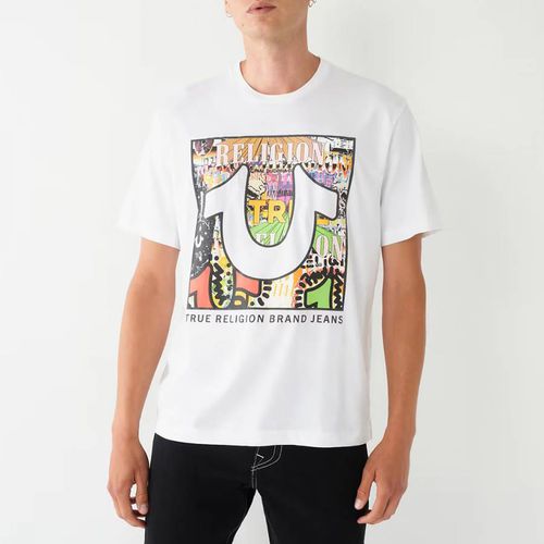 White Layered Art Cotton T-Shirt - True Religion - Modalova