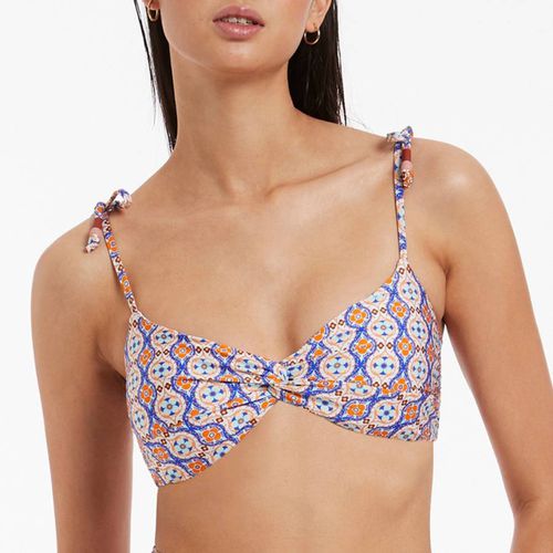 Orange Azura Geo Twist Front Top - Jets - Modalova