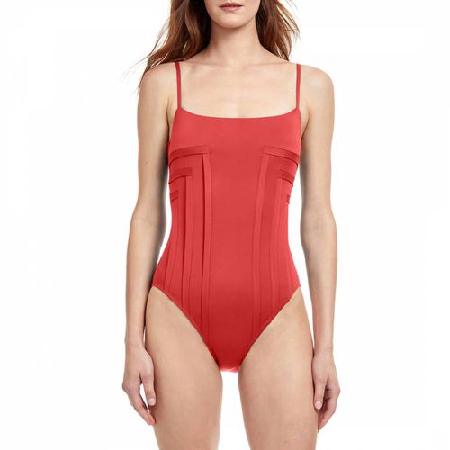 Terracota Paloma Shaped Square Neck One Piece Swimsuit - Gottex - Modalova