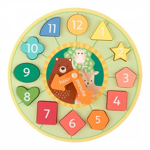 Woodland Animal Shape Sorting Clock - Orange Tree Toys - Modalova