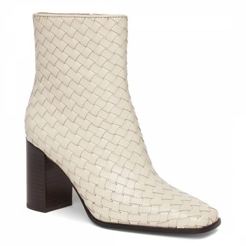 Cream Leather Frances Ankle Boots - Paige - Modalova