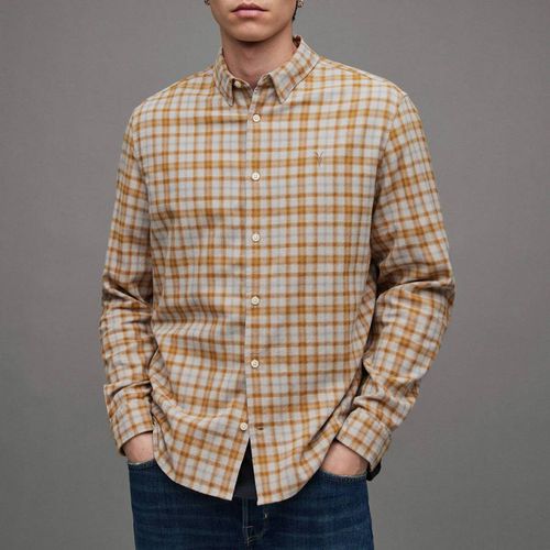 Orange Sonny Check Shirt - AllSaints - Modalova