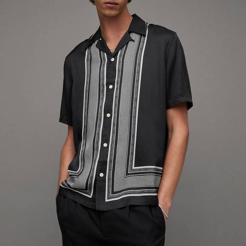 Black Orizabo Short Sleeve Shirt - AllSaints - Modalova