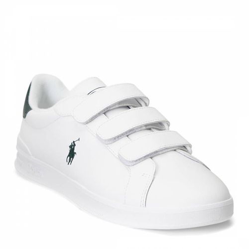 Green Heritage Court Leather Trainers - Polo Ralph Lauren - Modalova