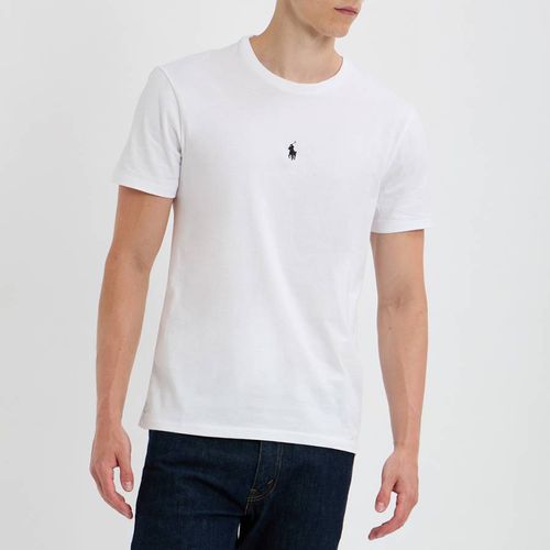 White Logo Cotton T-Shirt - Polo Ralph Lauren - Modalova