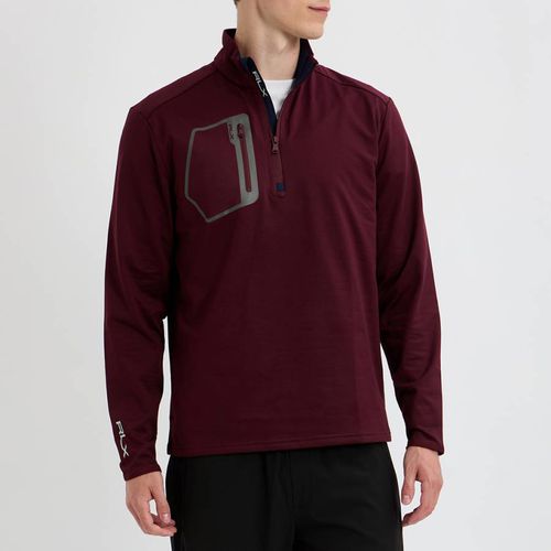 Dark Red Half Zip Sweatshirt - Polo Ralph Lauren - Modalova