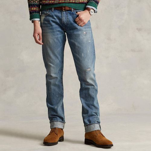 Varick Slim Straight Distressed Jeans - Polo Ralph Lauren - Modalova