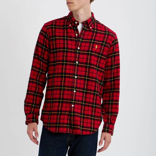 Red Classic Fit Plaid Cotton Shirt - Polo Ralph Lauren - Modalova