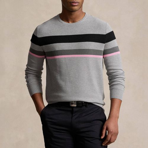 Grey Striped Cotton Blend Jumper - Polo Ralph Lauren - Modalova