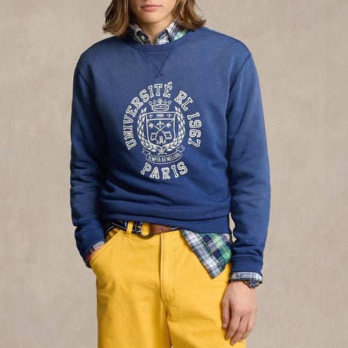 Mid Blue Graphic Cotton Sweatshirt - Polo Ralph Lauren - Modalova