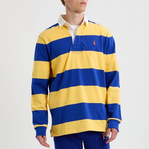 Blue Striped Iconic Cotton Rugby Shirt - Polo Ralph Lauren - Modalova