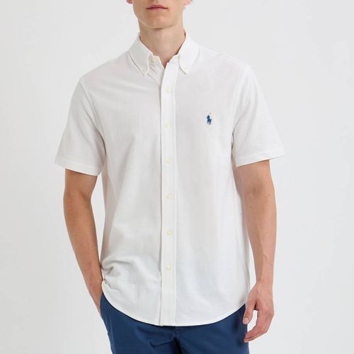 White Lightweight Mesh Cotton Shirt - Polo Ralph Lauren - Modalova