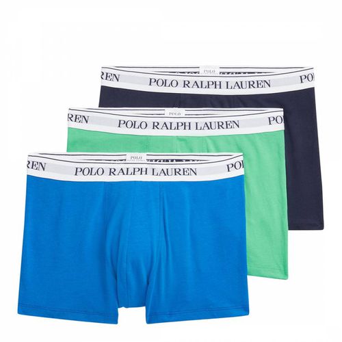 Blue Multi 3 Pack Classic Cotton Blend Boxers - Polo Ralph Lauren - Modalova