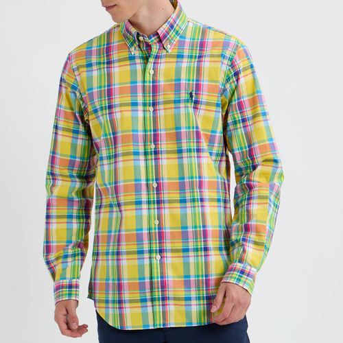 Slim Fit Plaid Cotton Poplin Shirt - Polo Ralph Lauren - Modalova