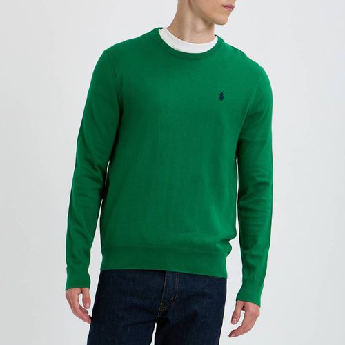 Green Slim Fit Cotton Jumper - Polo Ralph Lauren - Modalova