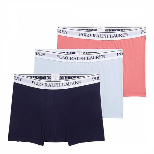 Coral Multi 3 Pack Classic Cotton Blend Boxers - Polo Ralph Lauren - Modalova