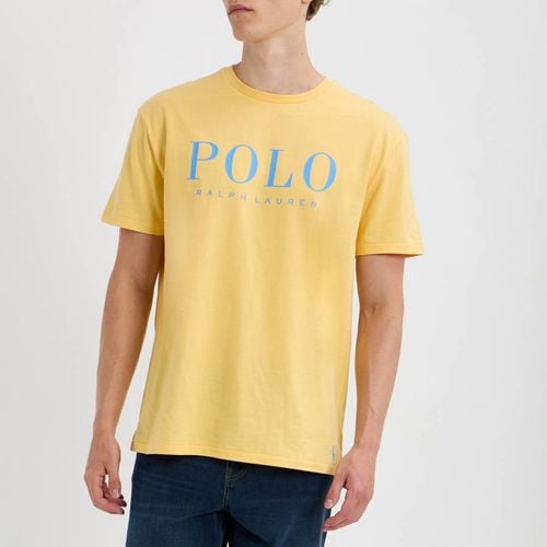 Yellow Printed Chest Logo Cotton T-Shirt - Polo Ralph Lauren - Modalova