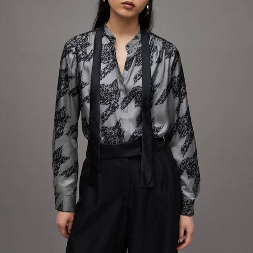 Black Toni Printed Shirt - AllSaints - Modalova