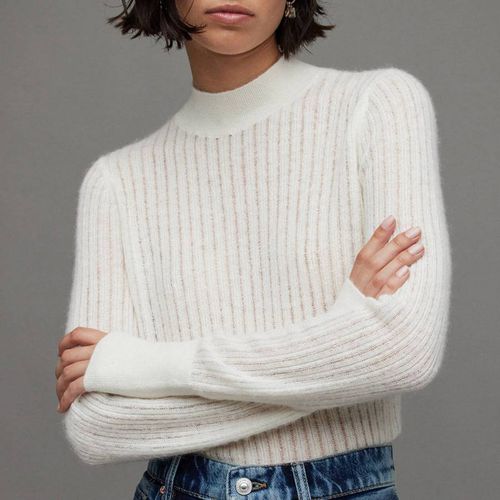 White Abi Knitted Jumper - AllSaints - Modalova