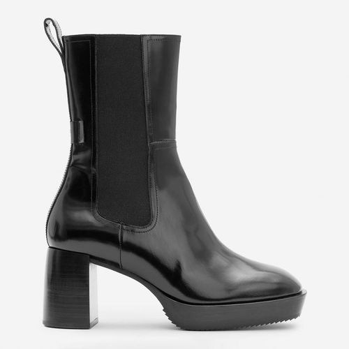 Black Lottie Heeled Boots - AllSaints - Modalova