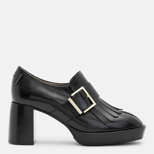 Black Zia Heeled Loafers - AllSaints - Modalova