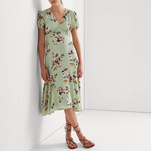 Sage Floral Print Midi Dress - Lauren Ralph Lauren - Modalova