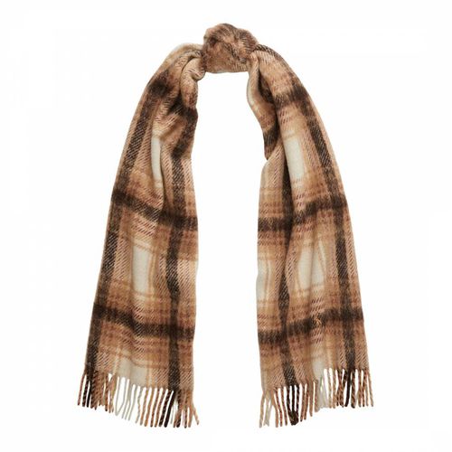 Brown Plaid Wool Blend Scarf - Polo Ralph Lauren - Modalova