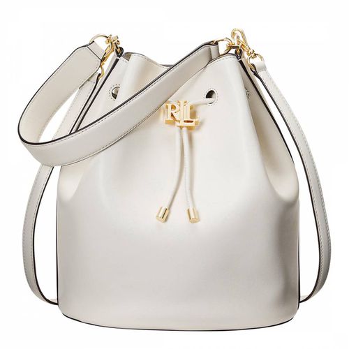 Ecru Andie Leather Drawstring Bag - Lauren Ralph Lauren - Modalova