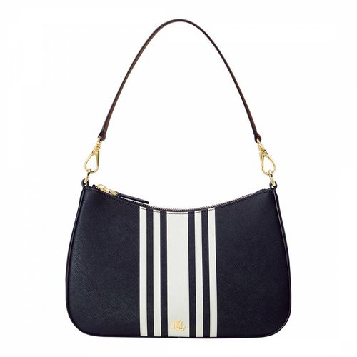 Navy Danni Crosshatch Leather Bag - Lauren Ralph Lauren - Modalova