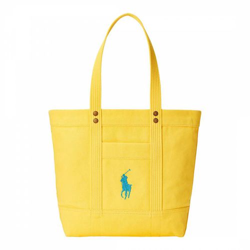 Gold Big Pony Canvas Tote Bag - Polo Ralph Lauren - Modalova