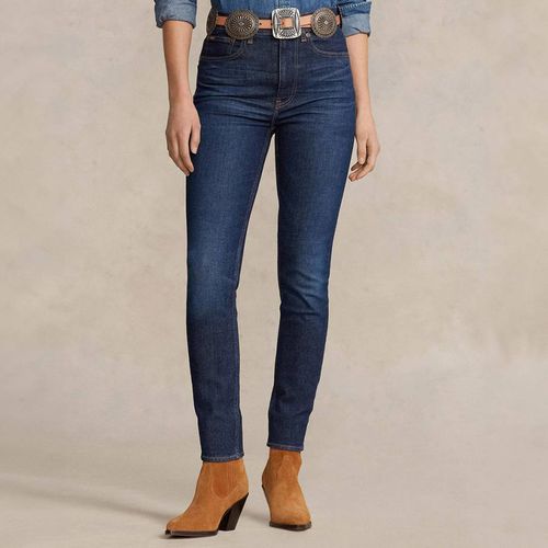 Dark High Rise Slim Stretch Jeans - Polo Ralph Lauren - Modalova