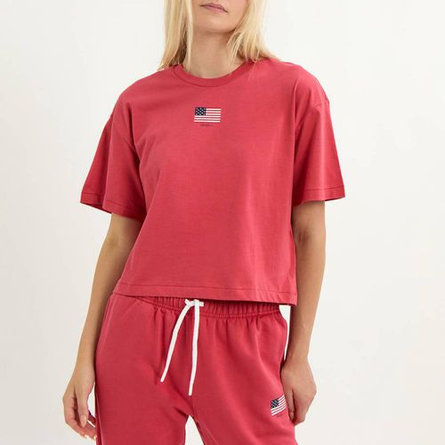 Pink Flag Logo Cotton T-Shirt - Polo Ralph Lauren - Modalova