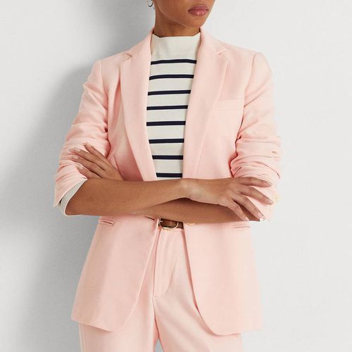 Pale Pink Georgette Blazer - Lauren Ralph Lauren - Modalova