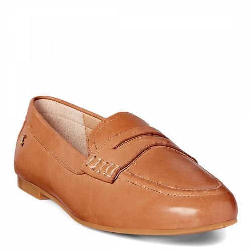 Tan Adison Burnished Leather Loafers - Lauren Ralph Lauren - Modalova