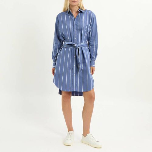 Blue Striped Cotton Shirt Dress - Polo Ralph Lauren - Modalova